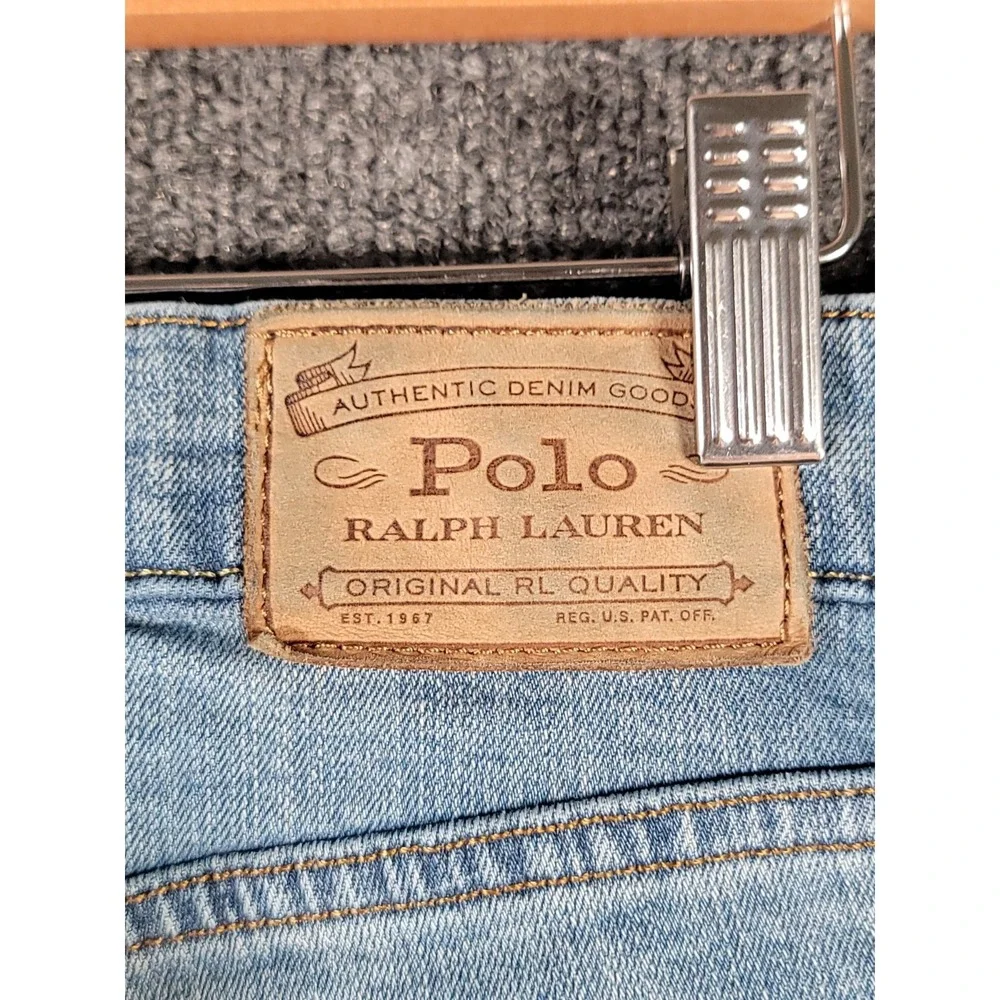 Polo Ralph Lauren Sullivan Slim Jeans Mens 33x30 (Fits 32x28) Light Wash Preppy